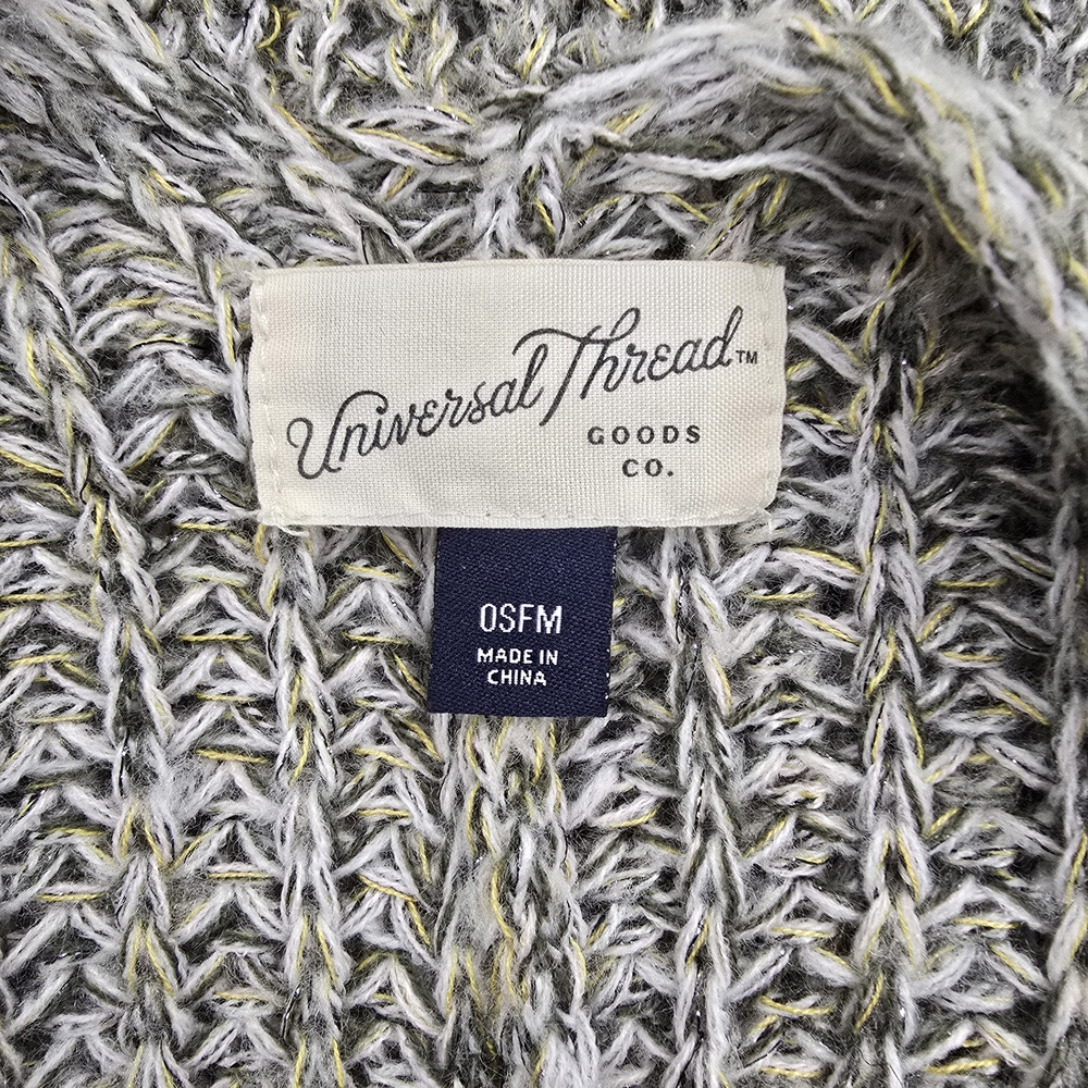 Universal Thread Open-Front Marled Gray Knit Card… - image 6